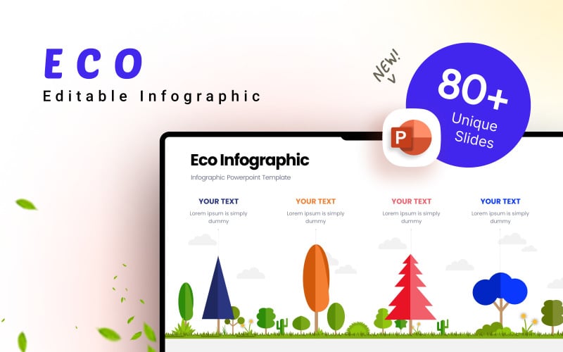 eco business infographic presentation template original