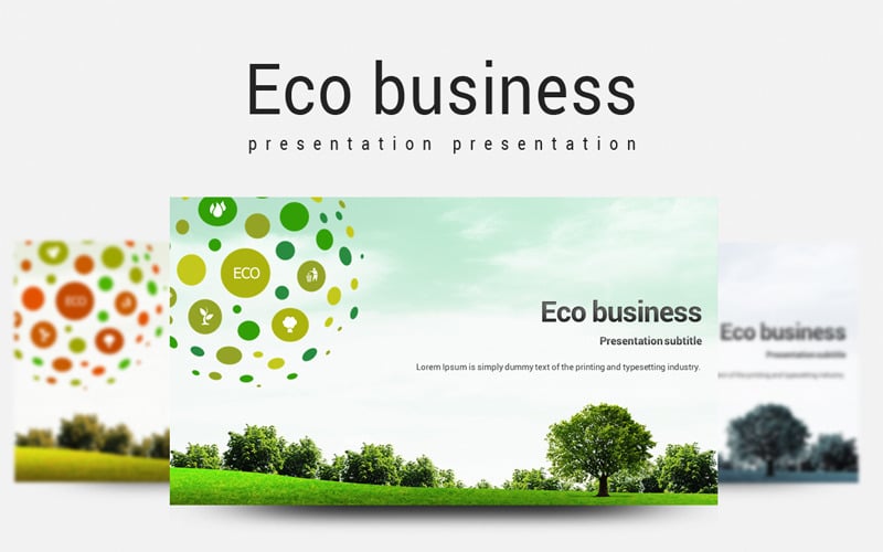 eco business powerpoint template original
