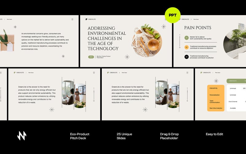 eco friendly product pitch deck powerpoint original
