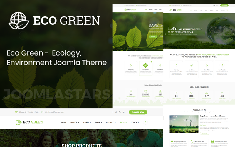 eco green environment ecology and renewable energy joomla template original