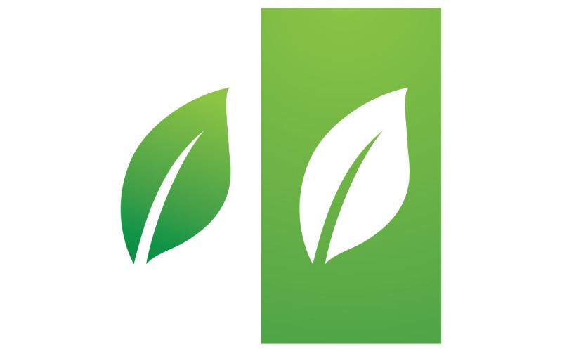 eco leaf green fresh nature go green tree logo design template v original