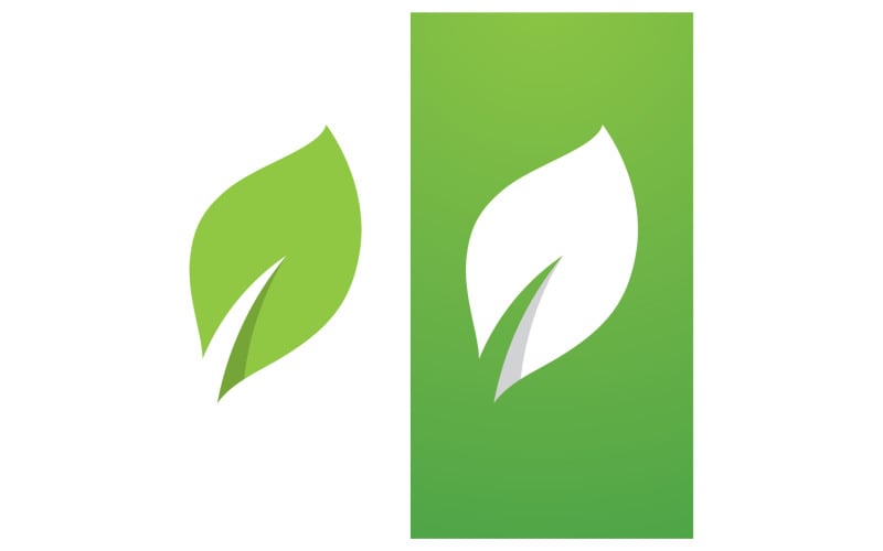 eco leaf green fresh nature go green tree logo design template v original