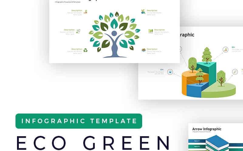 eco presentation infographic powerpoint template original