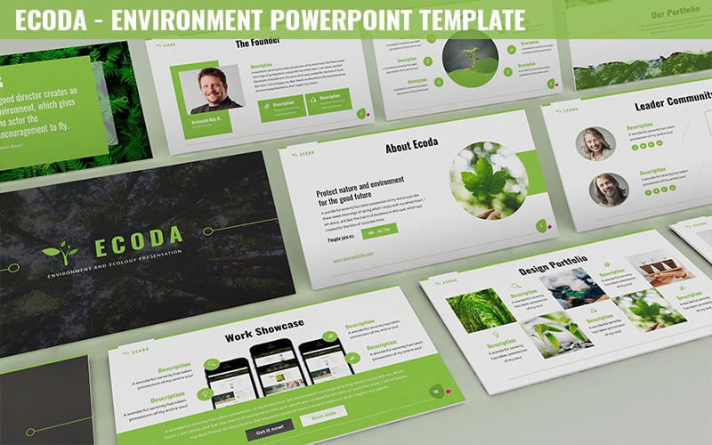 ecoda environment powerpoint template original