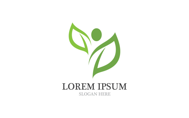ecology leaf green logo symbol ver original