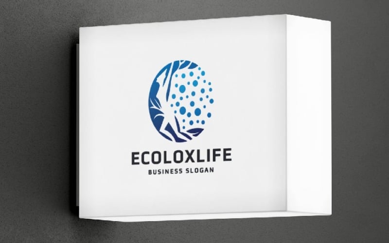 ecology life women logo template original