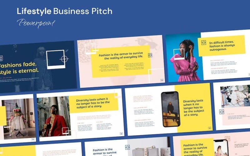 ecommerce lifestyle theme powerpoint original