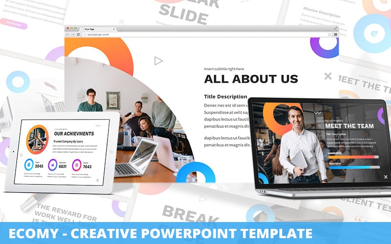 ecomy creative powerpoint template original
