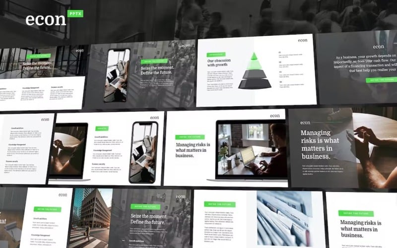 econ modern powerpoint template original