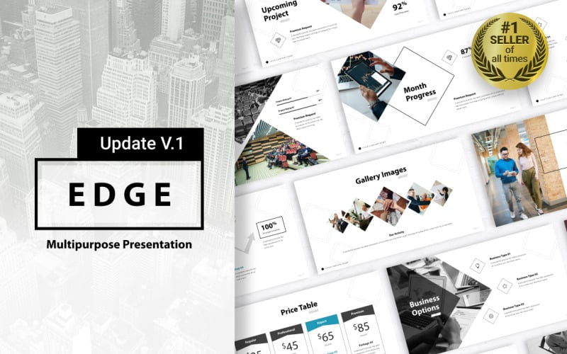 edge multipurpose presentation powerpoint template original