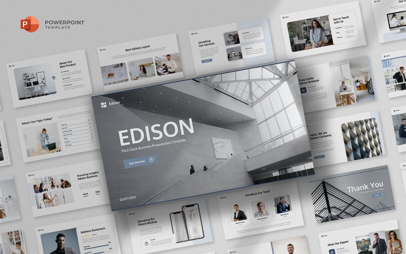 edison pitch deck powerpoint template original