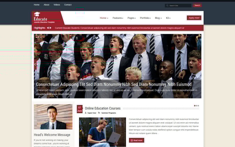 educate education joomla joomla and joomla template original