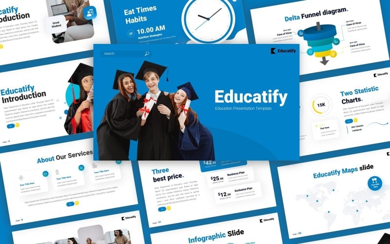 educatify education multipurpose powerpoint template original