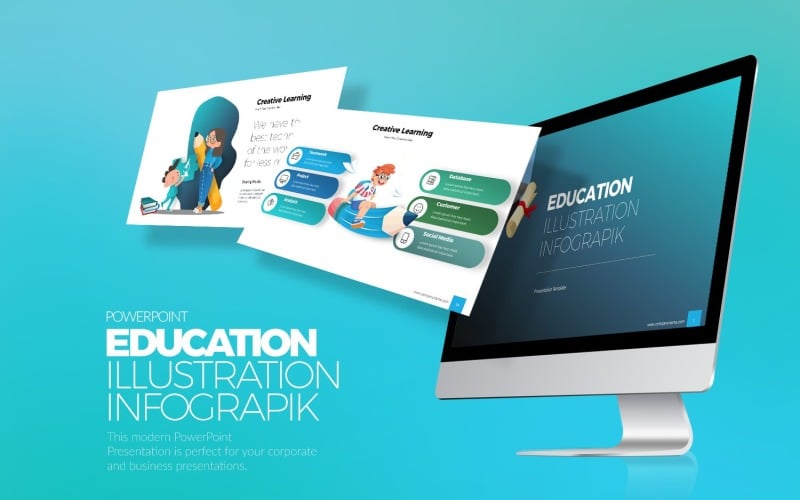education infographic powerpoint template original