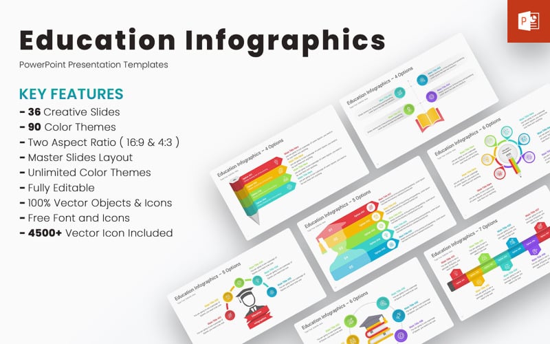 education infographics powerpoint templates original