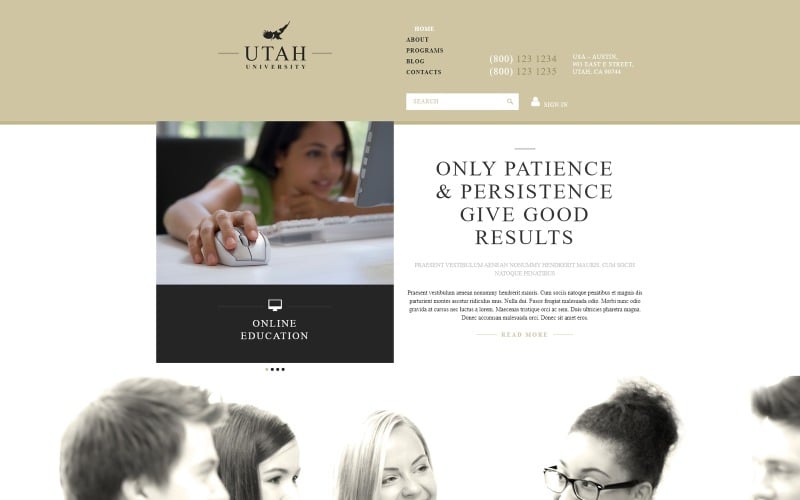 education organization joomla template original