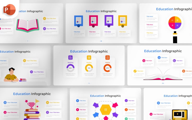 education powerpoint infographic template original