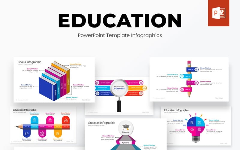 education powerpoint infographics template designs original