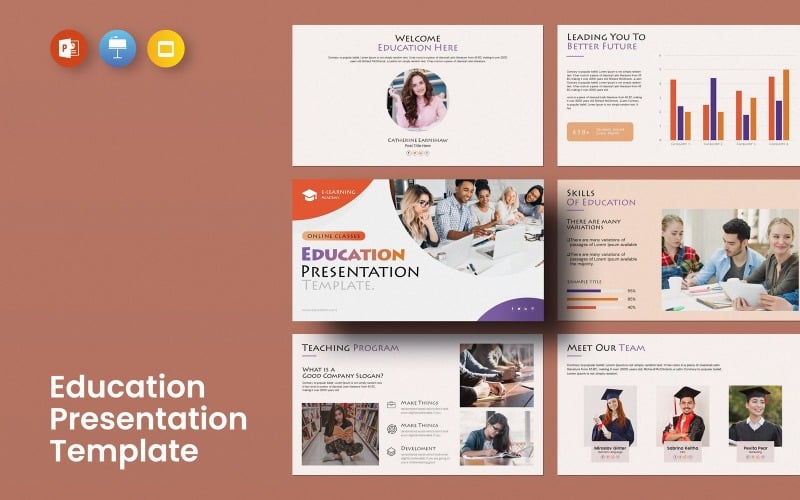 education powerpoint layout presentation template original