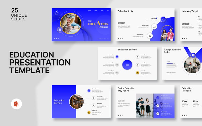 education powerpoint presentation template original