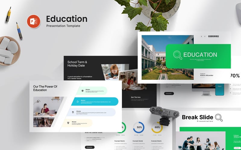 education powerpoint template presentation original