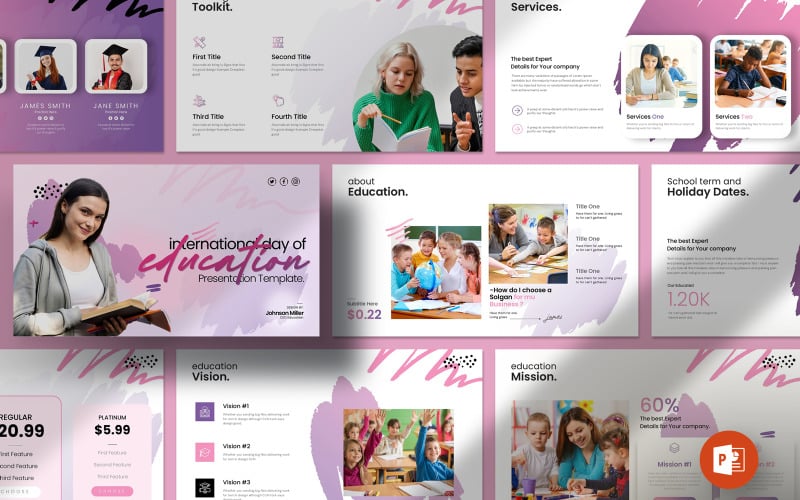 education presentation layouy template original