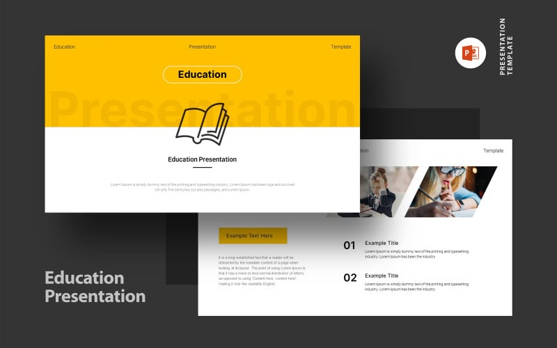 education presentation powerpoint layout original