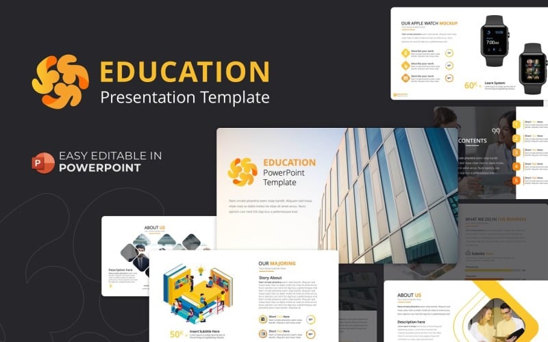education presentation powerpoint template original