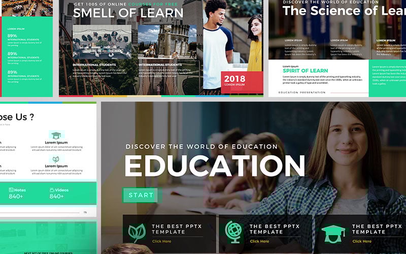 education presentation powerpoint template original