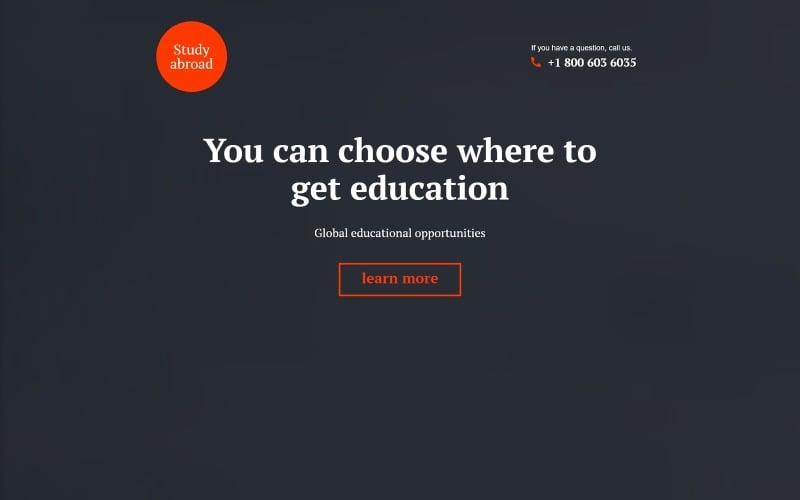 education responsive landing page template original