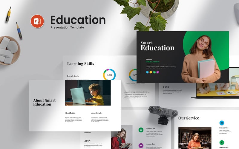 education smart powerpoint presentation template original