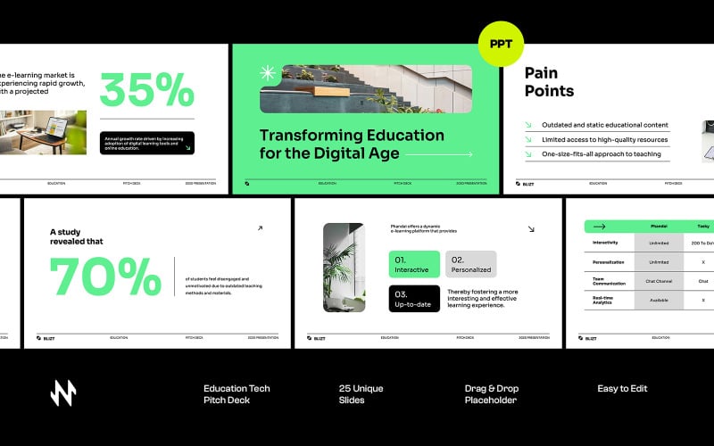 education technology pitch deck ppt original