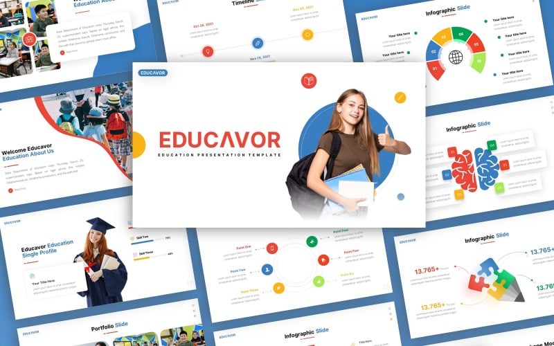 educavor education multipurpose powerpoint template original