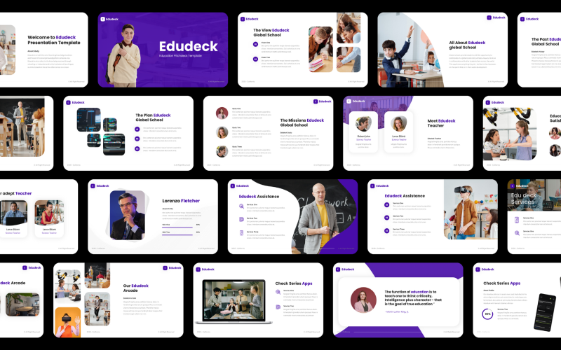 edudeck education powerpoint presentation original