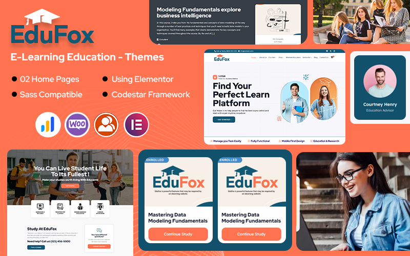 edufox learndash tutor lms online learning and sell online courses for wordpress theme original