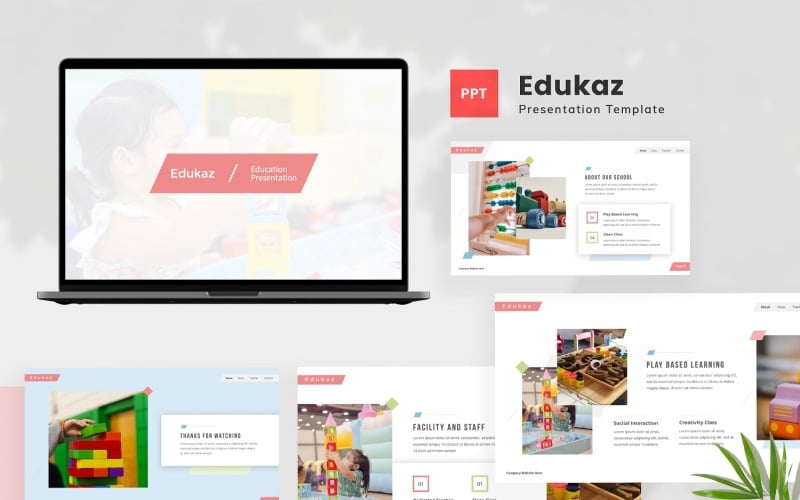 edukaz kindergarten powerpoint template original
