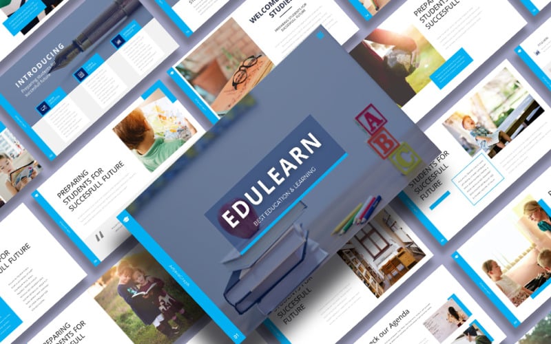 edulearn education and learning powerpoint template original