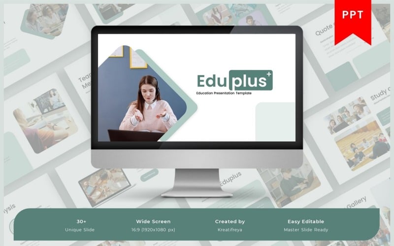 eduplus education powerpoint template original