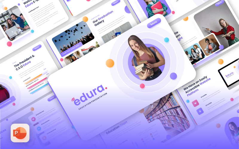 edura creative education powerpoint template original