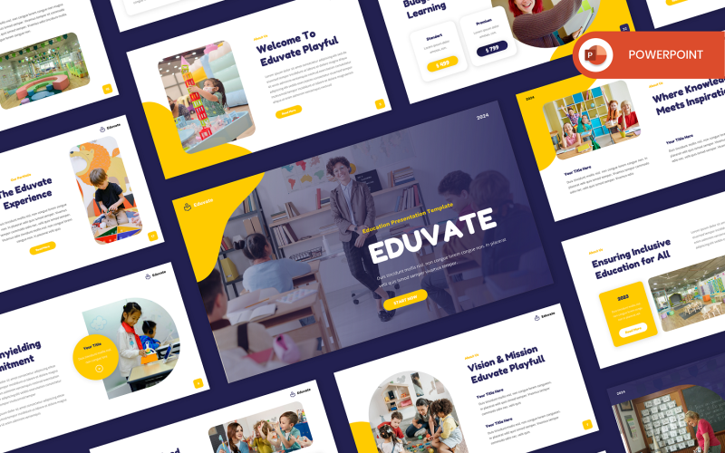 eduvate kids education powerpoint template original
