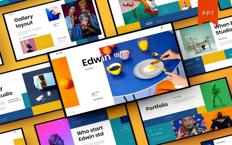 edwin business powerpoint template original