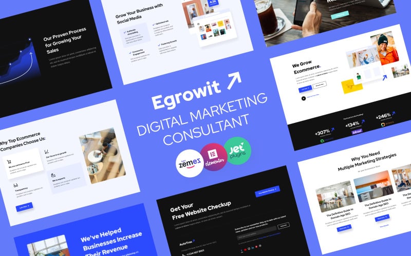 egrowit digital marketing consultant wordpress elementor theme original