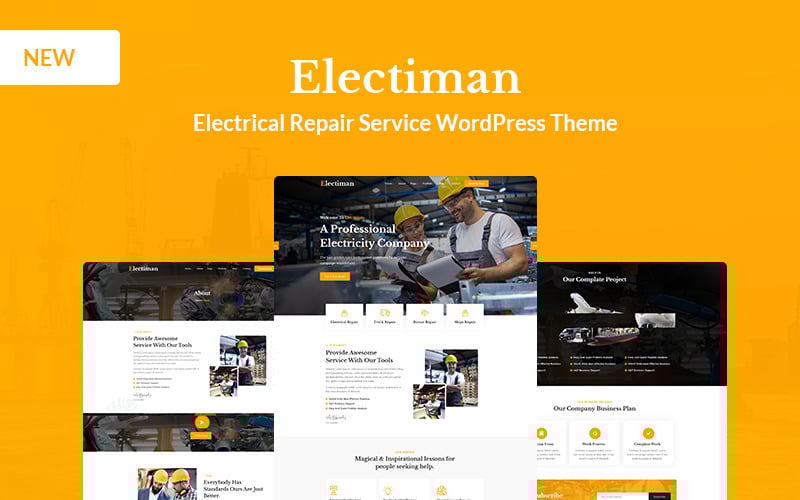 electiman electrical repair service wordpress theme original