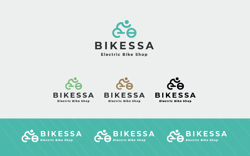electric bike shopping logo original