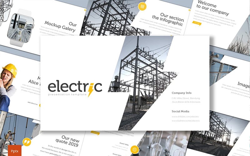 electric powerpoint template original