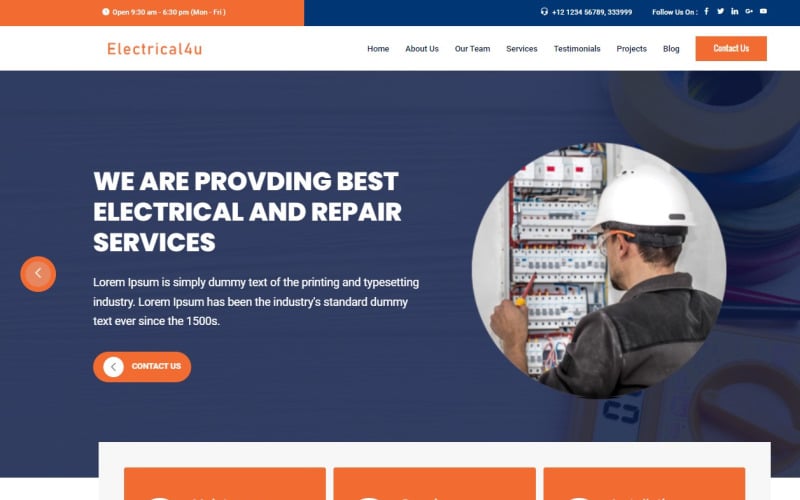 electricalu electrical html responsive template original