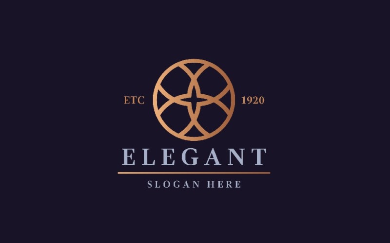 elegant brand logo template original
