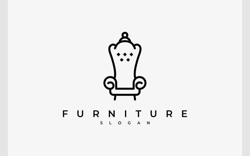 elegant chair furniture logo original