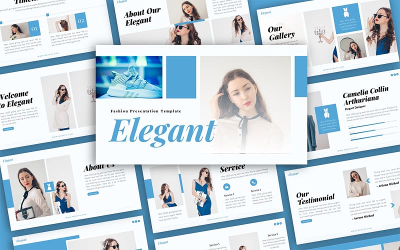 elegant fashion presentation template original