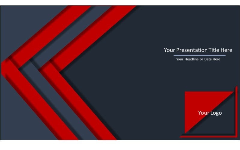 elegant interference powerpoint template original